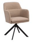 Polsterstuhl Gladstone, braun-beige