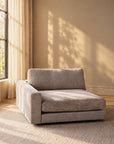 Chaiselongue Ecke links, hellbeige