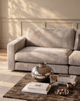 Loungesofa Modul Ecke links, hellbeige