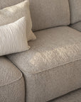 Lounge mit Chaiselongue links Boucle L400cm , beige