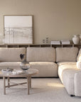 Große Ecklounge Boucle, beige