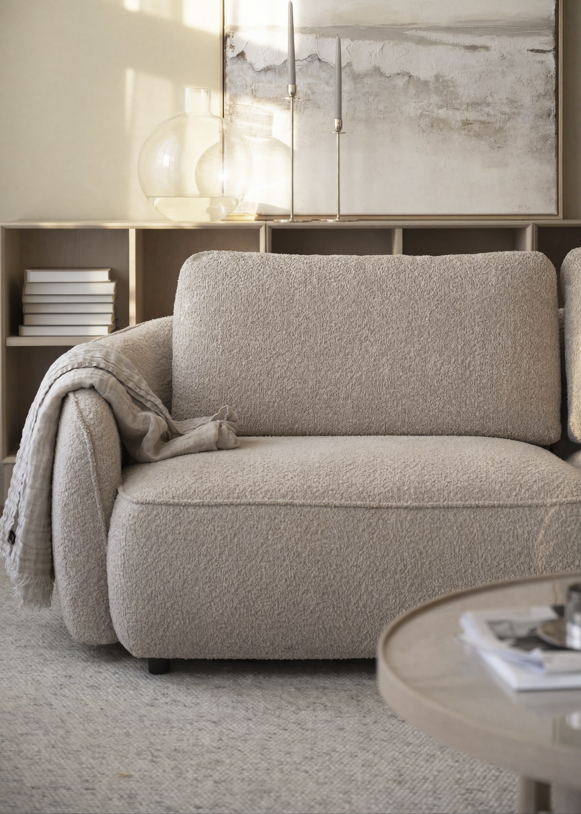 Ecklounge Boucle, beige