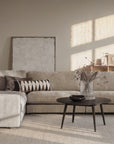 Chaiselongue Ecke links, hellbeige