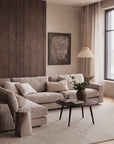 Loungesofa Modul Ecke rechts, hellbeige