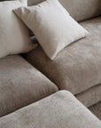 Loungesofa Modul Ecke links, hellbeige