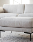 Lounge Sofa Corwin 3-Sitzer, hell-beige