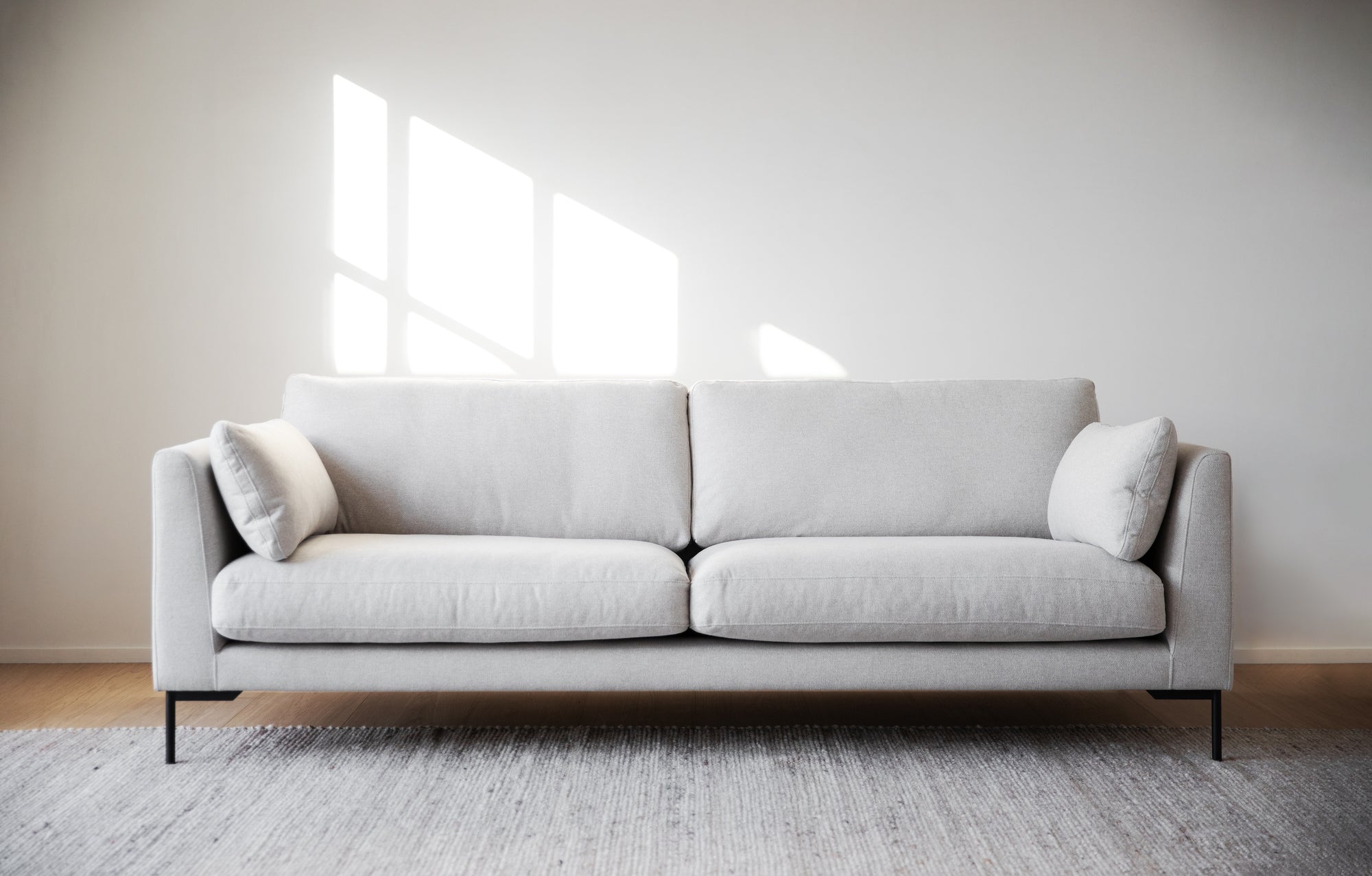 Lounge Sofa Corwin 3-Sitzer, hell-beige