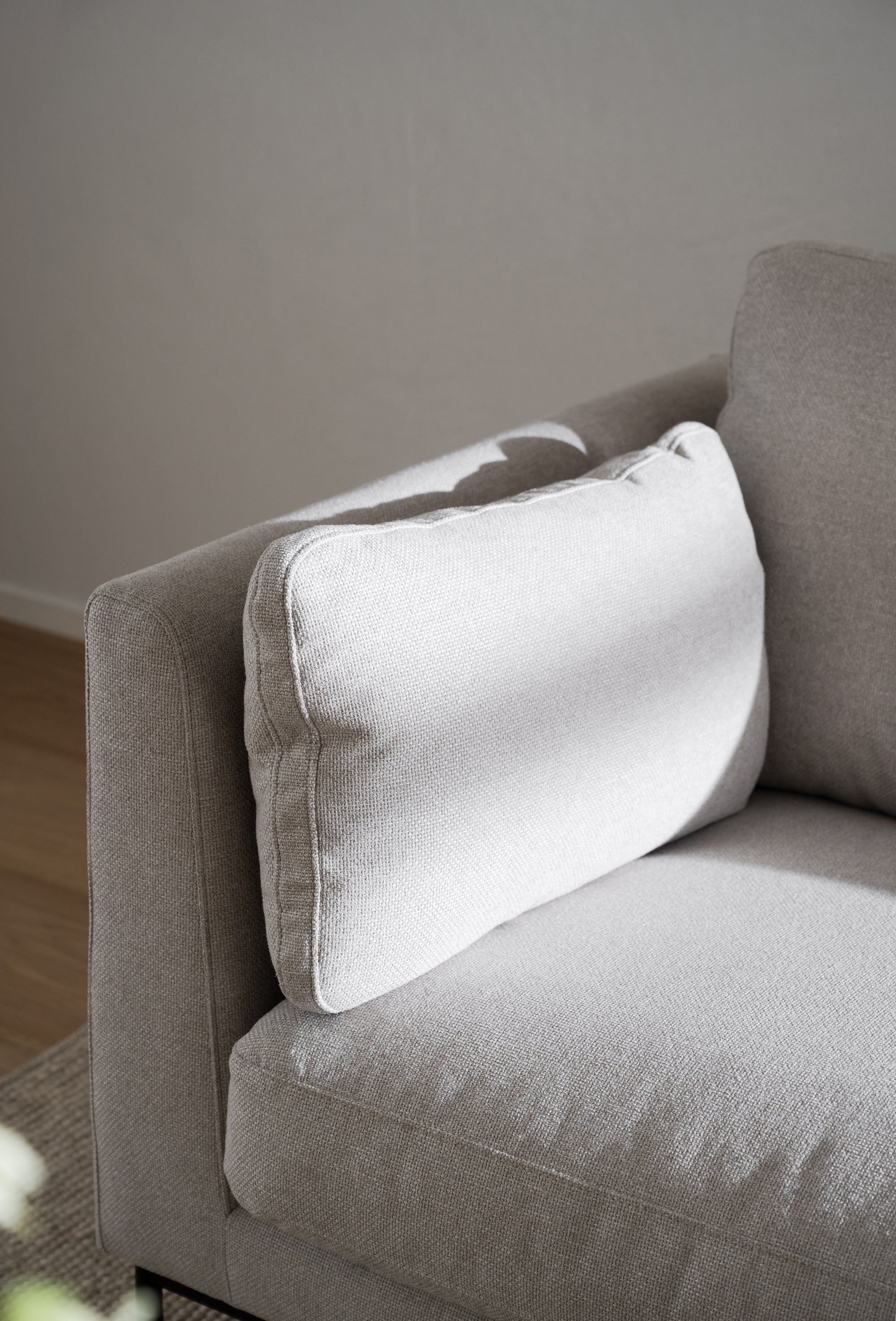 Ecksofa Corwin 3-Sitzer, hell-beige