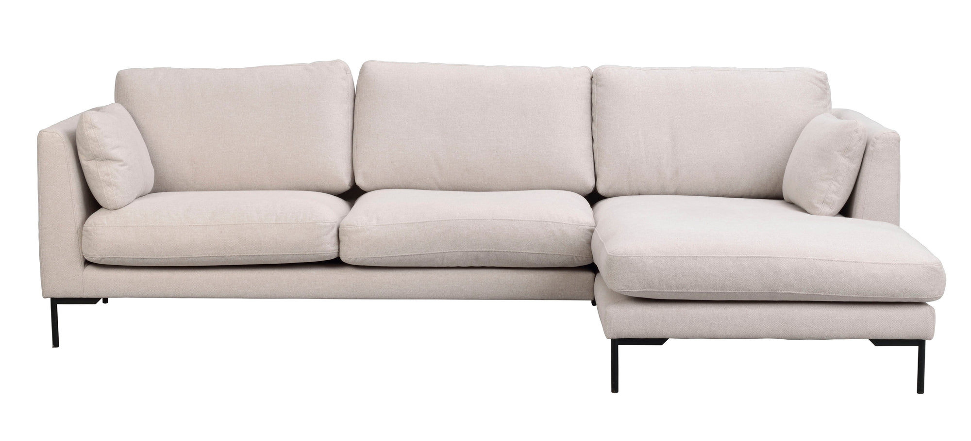 Ecksofa Corwin 3-Sitzer, hell-beige