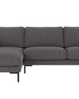 Ecksofa Corwin 3-Sitzer, anthrazit