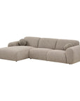 Loungesofa Clio L300cm, steingrau
