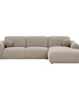 Loungesofa Clio L300cm, steingrau