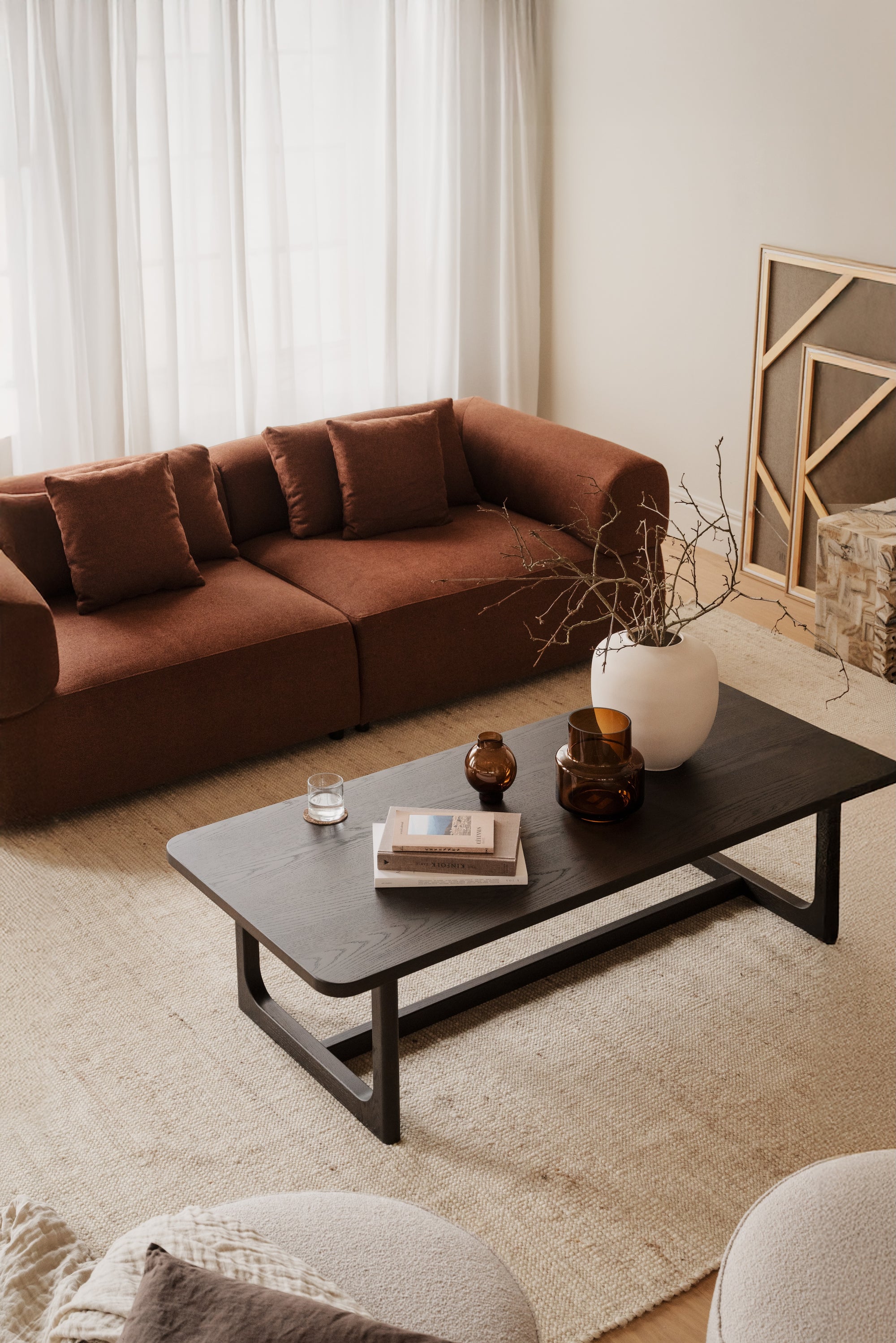 Coffeetable L100cm, Eiche braun
