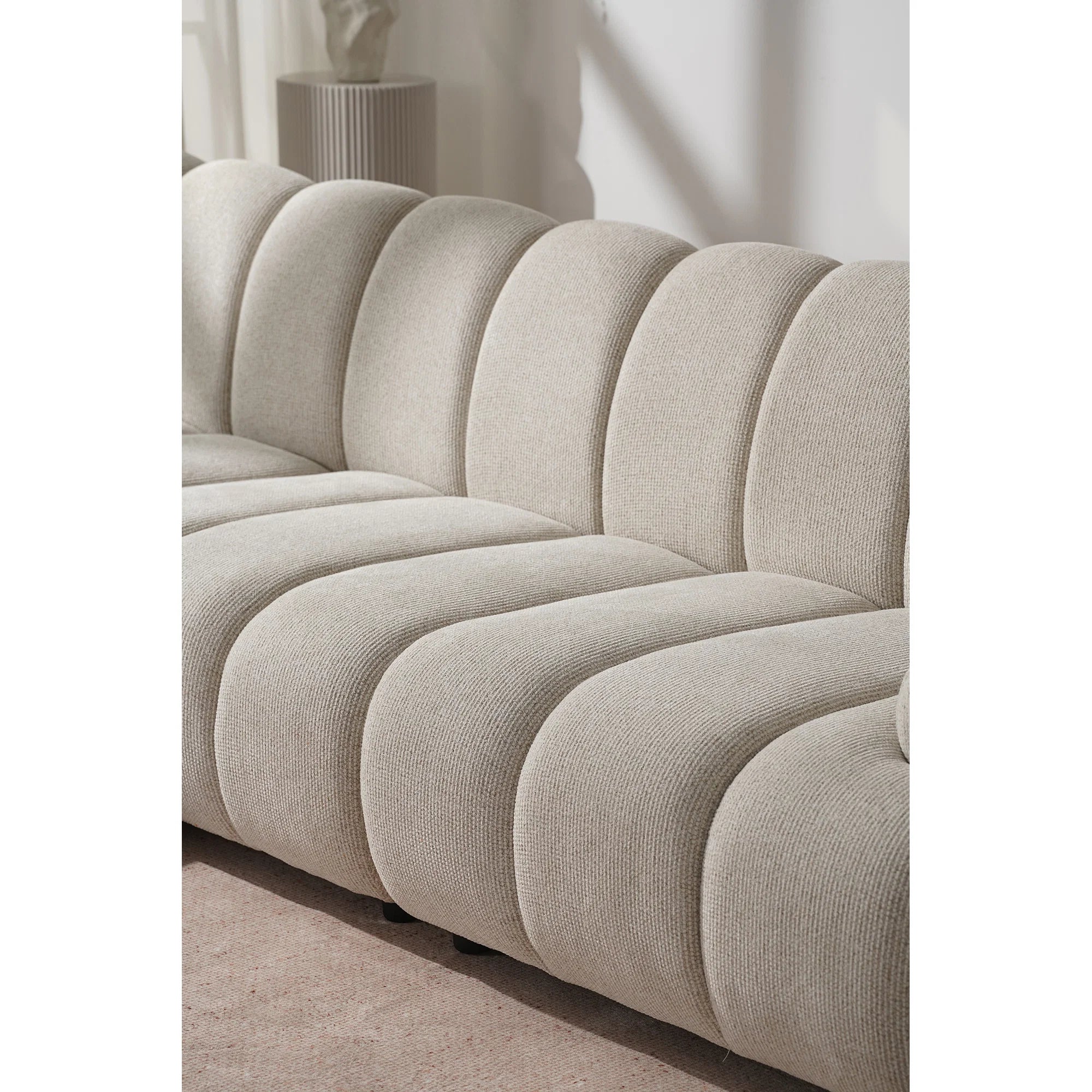 Loungesofa Modul Cloud Ecke links, sandfarben