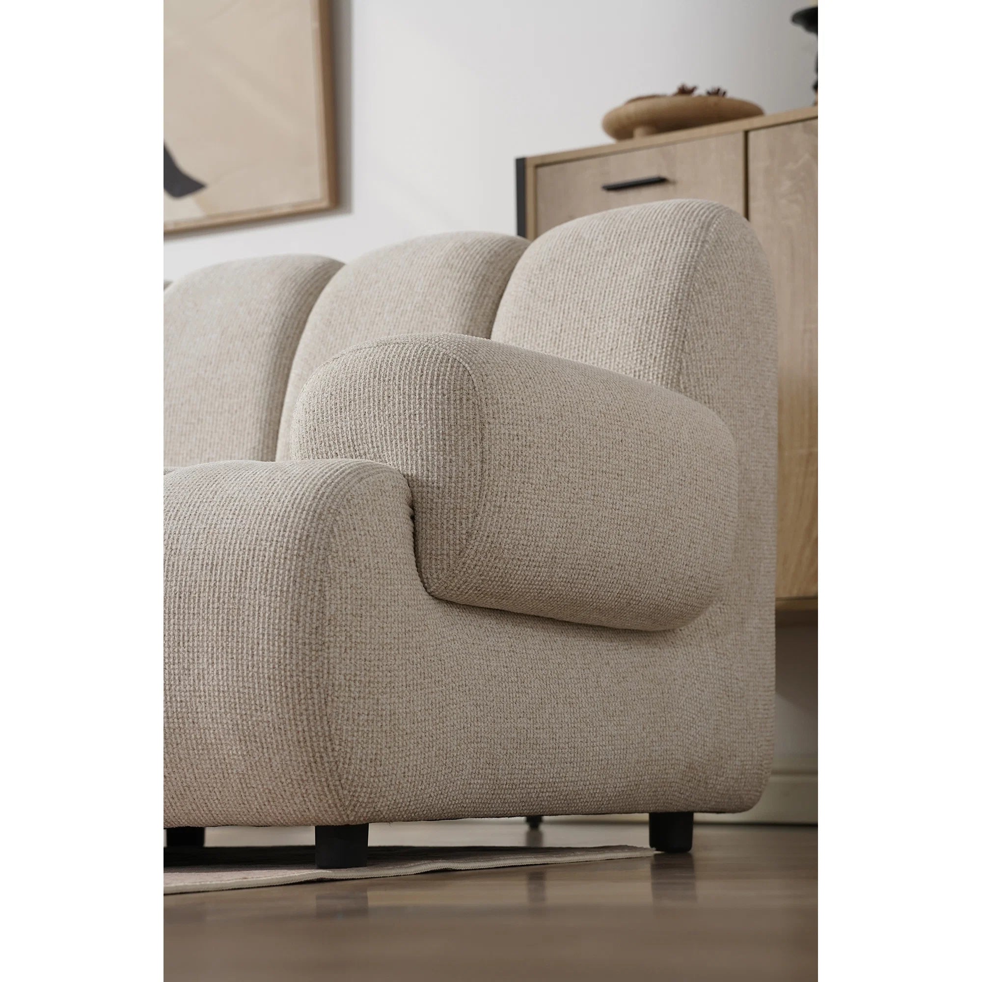 Loungesofa Modul Cloud Ecke links, sandfarben