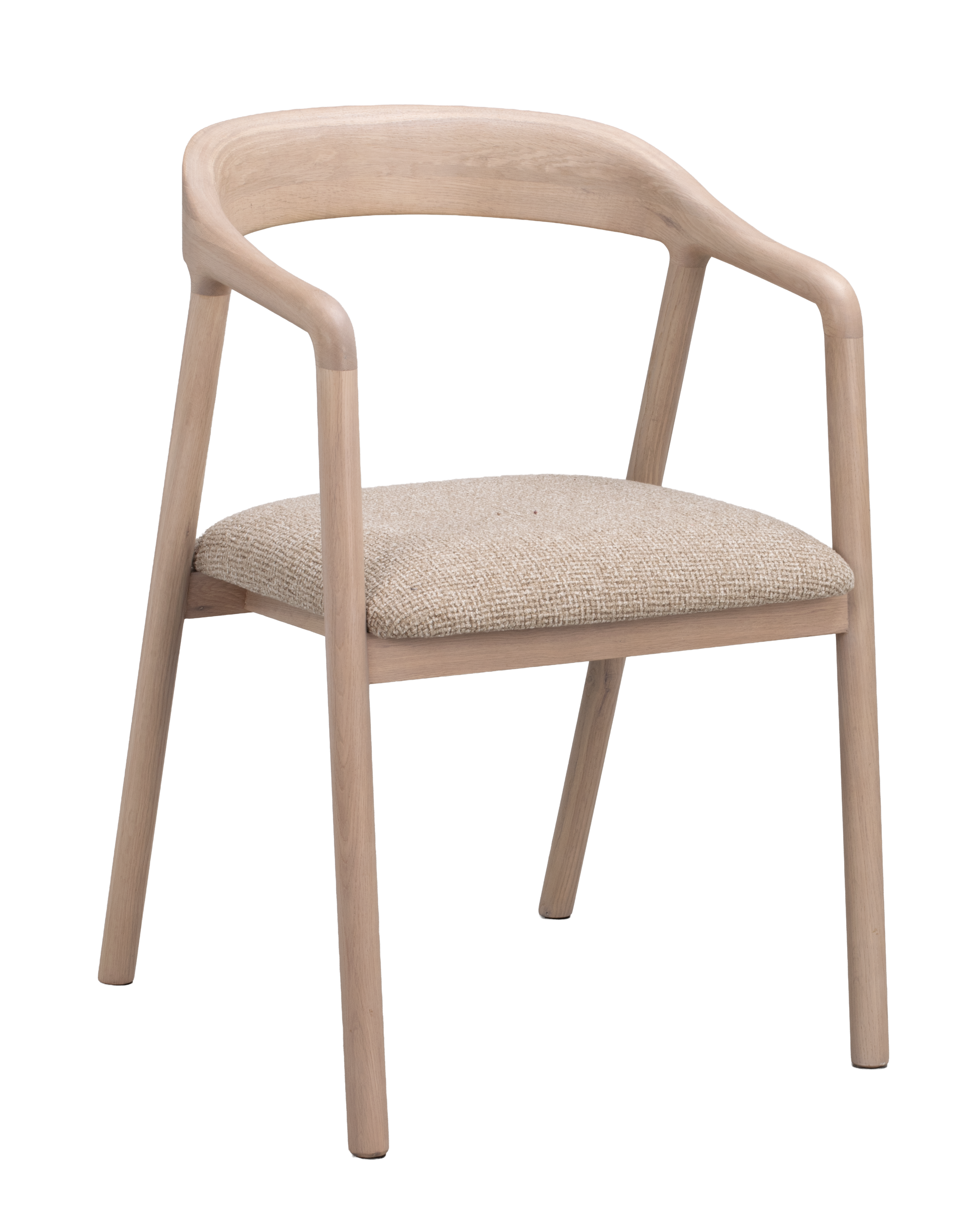 Armlehnenstuhl Dillon beige, Eiche hell