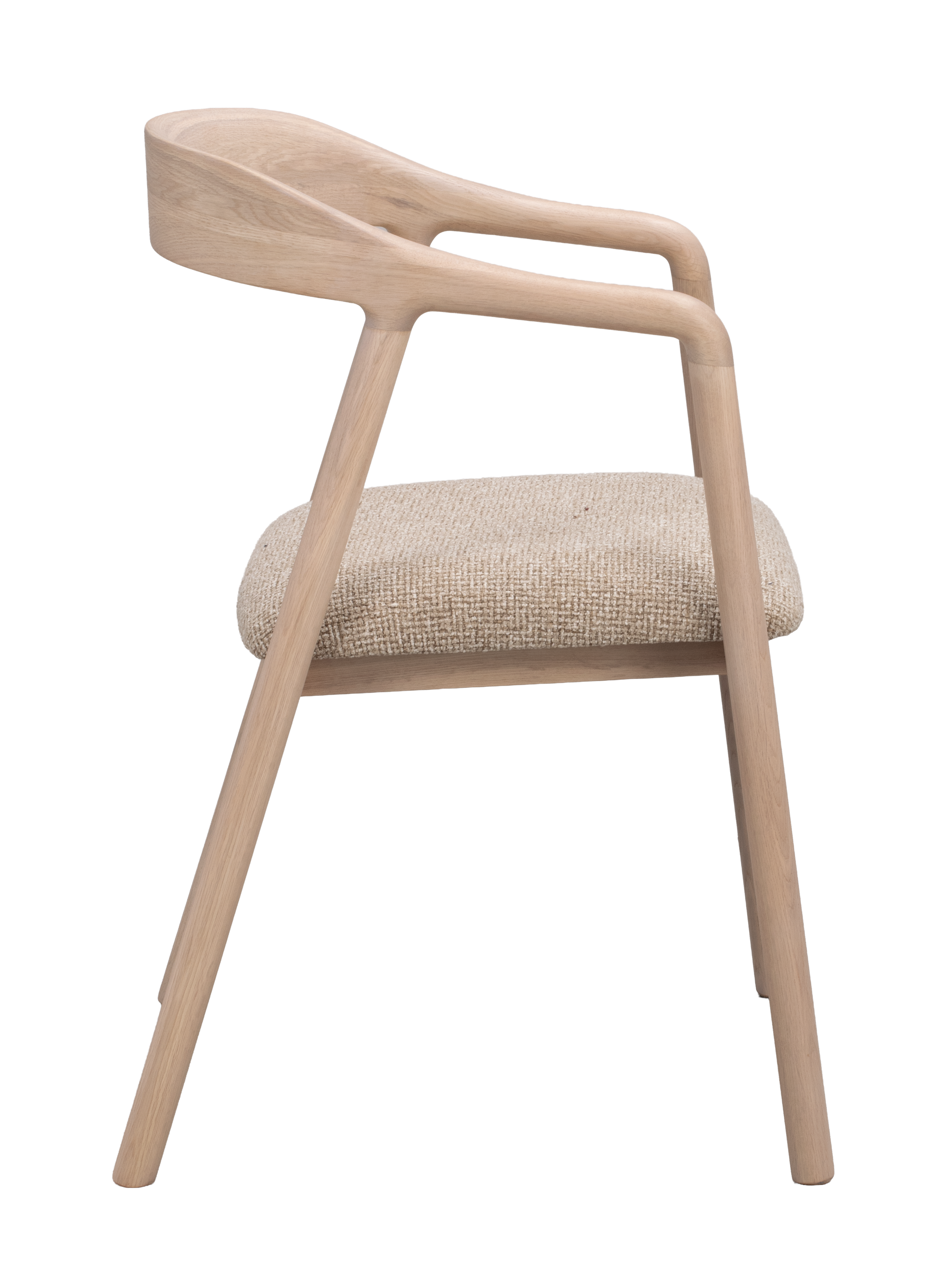 Armlehnenstuhl Dillon beige, Eiche hell