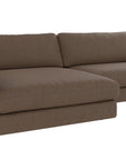 Chaiselongue Ecke links, braun
