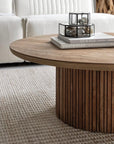 Coffeetable Mata ø90cm, Teakholz