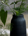 Keramikvase Talia H35cm, schwarz