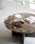 Coffeetable Marmor ø90cm, braun