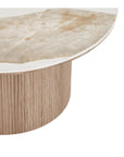 Couchtisch mit Keramikplatte, ø80cm