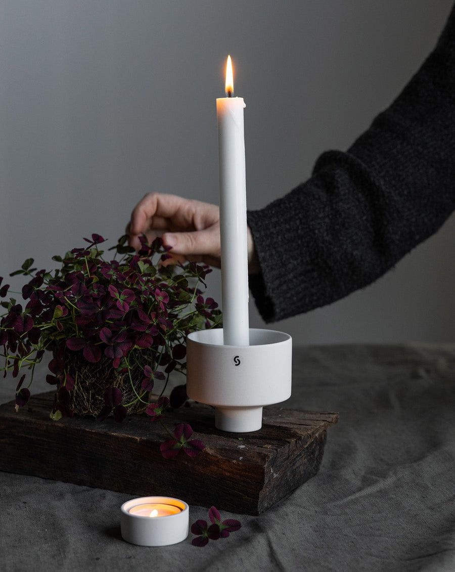Kerzenständer Liaved, weiß