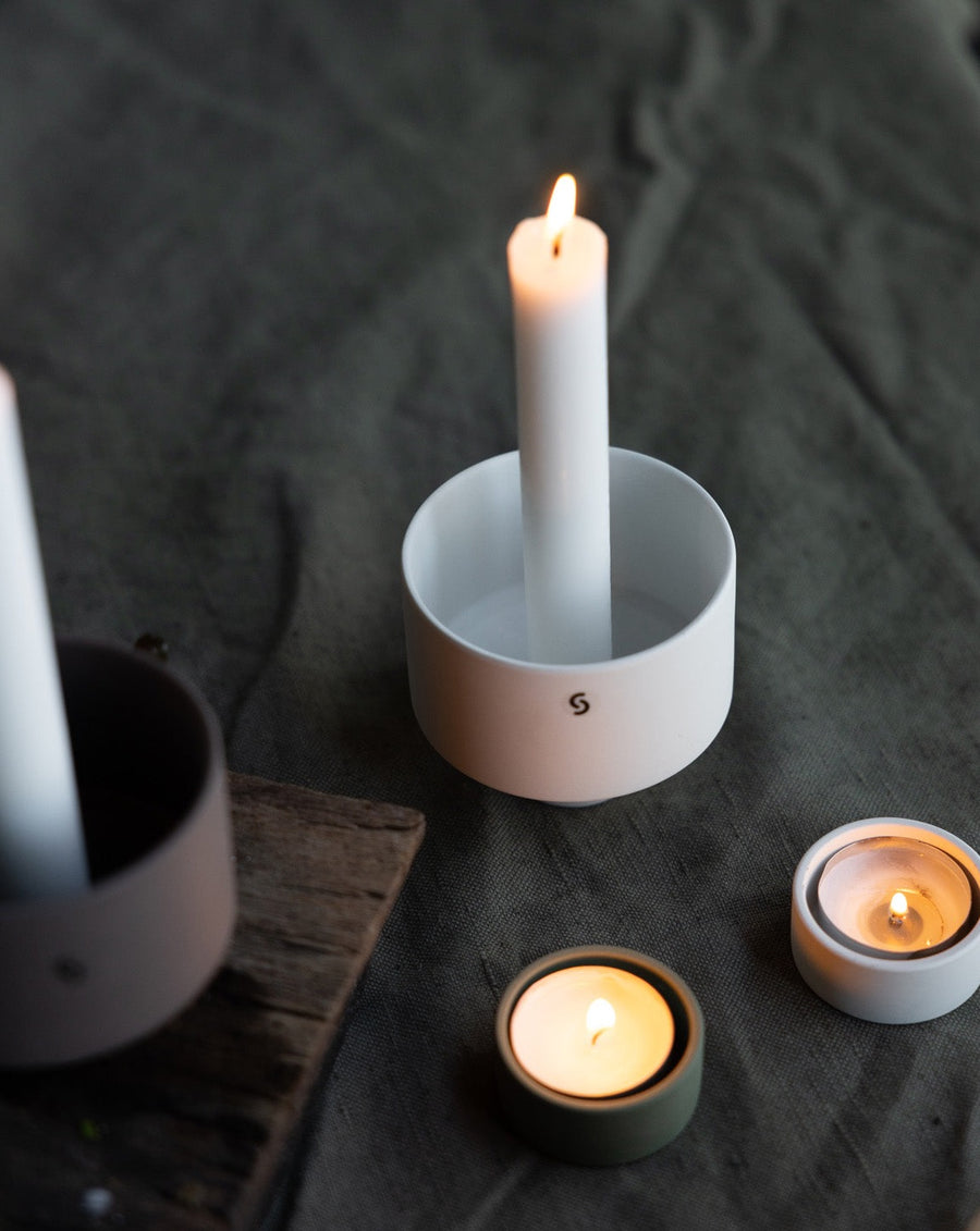 Kerzenständer Liaved, weiß
