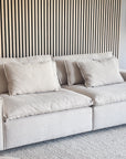 Lounge Sofa Boucle 3-Sitzer, hellbeige