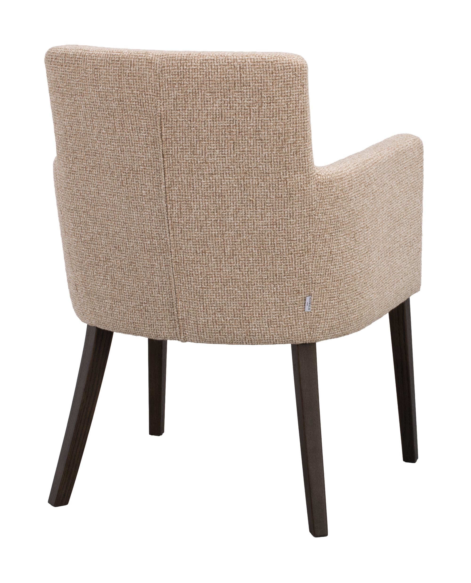 Polsterstuhl Hudson beige, Eiche braun