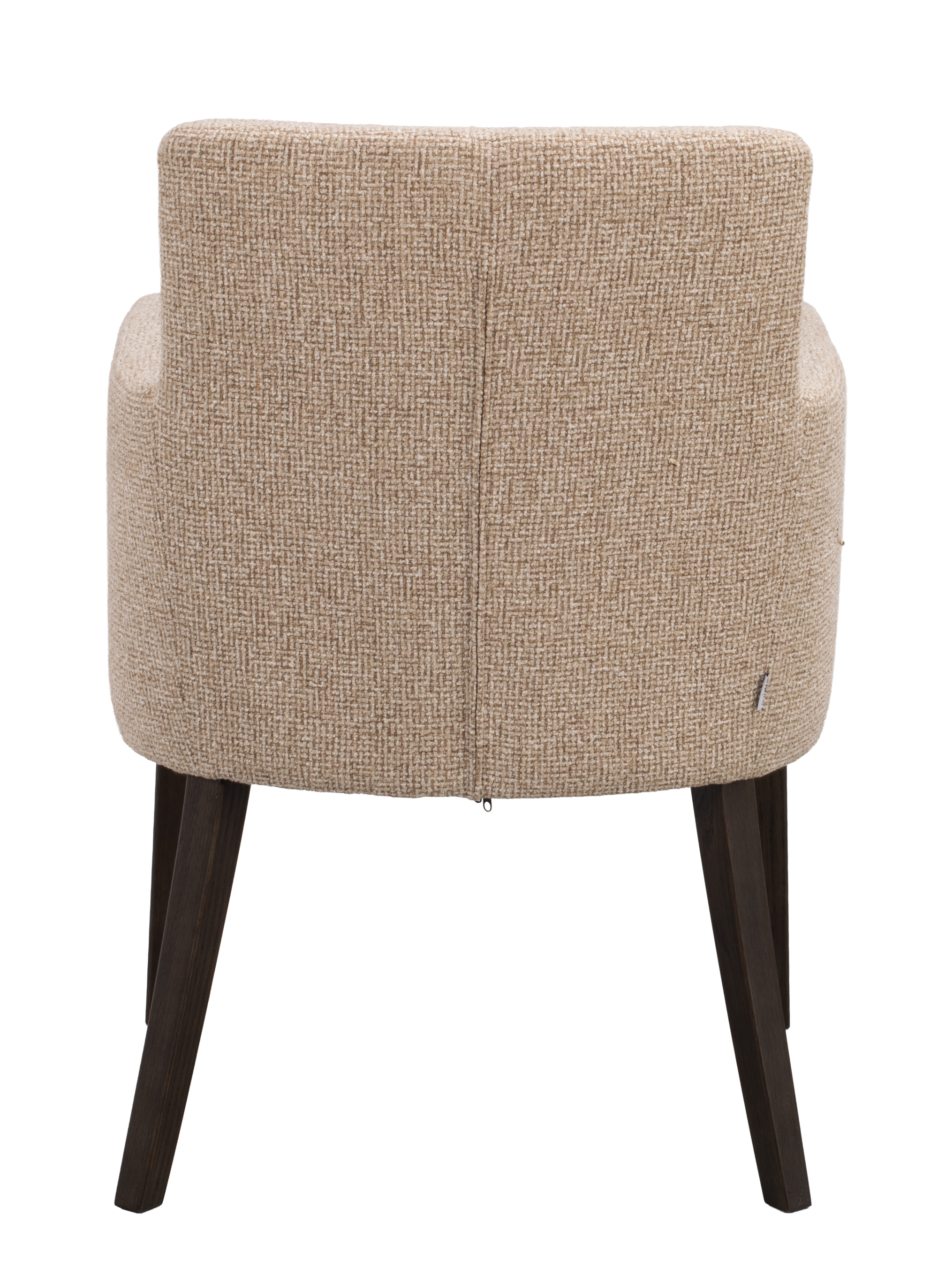 Polsterstuhl Hudson beige, Eiche braun