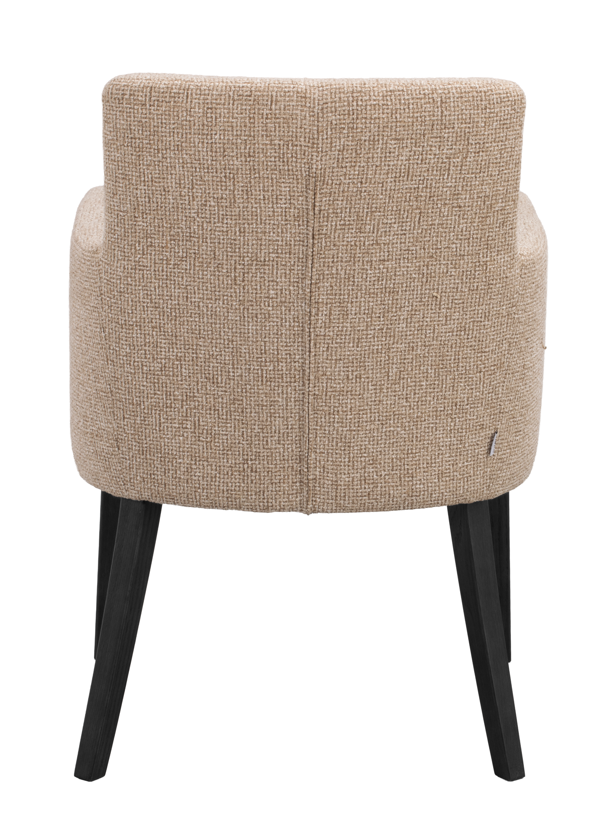 Polsterstuhl Hudson beige, Eiche schwarz
