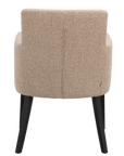 Polsterstuhl Hudson beige, Eiche schwarz