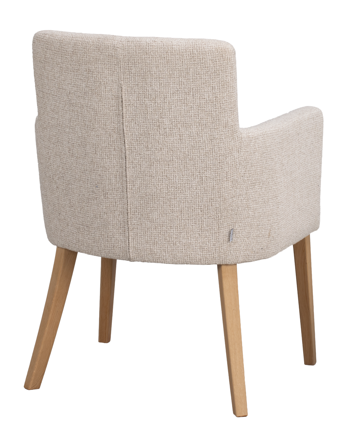 Polsterstuhl Hudson hellbeige, Eiche geölt