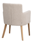 Polsterstuhl Hudson hellbeige, Eiche geölt