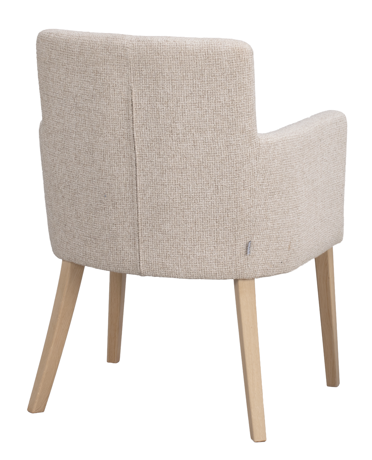 Polsterstuhl Hudson hellbeige, Eiche hell