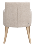 Polsterstuhl Hudson hellbeige, Eiche hell