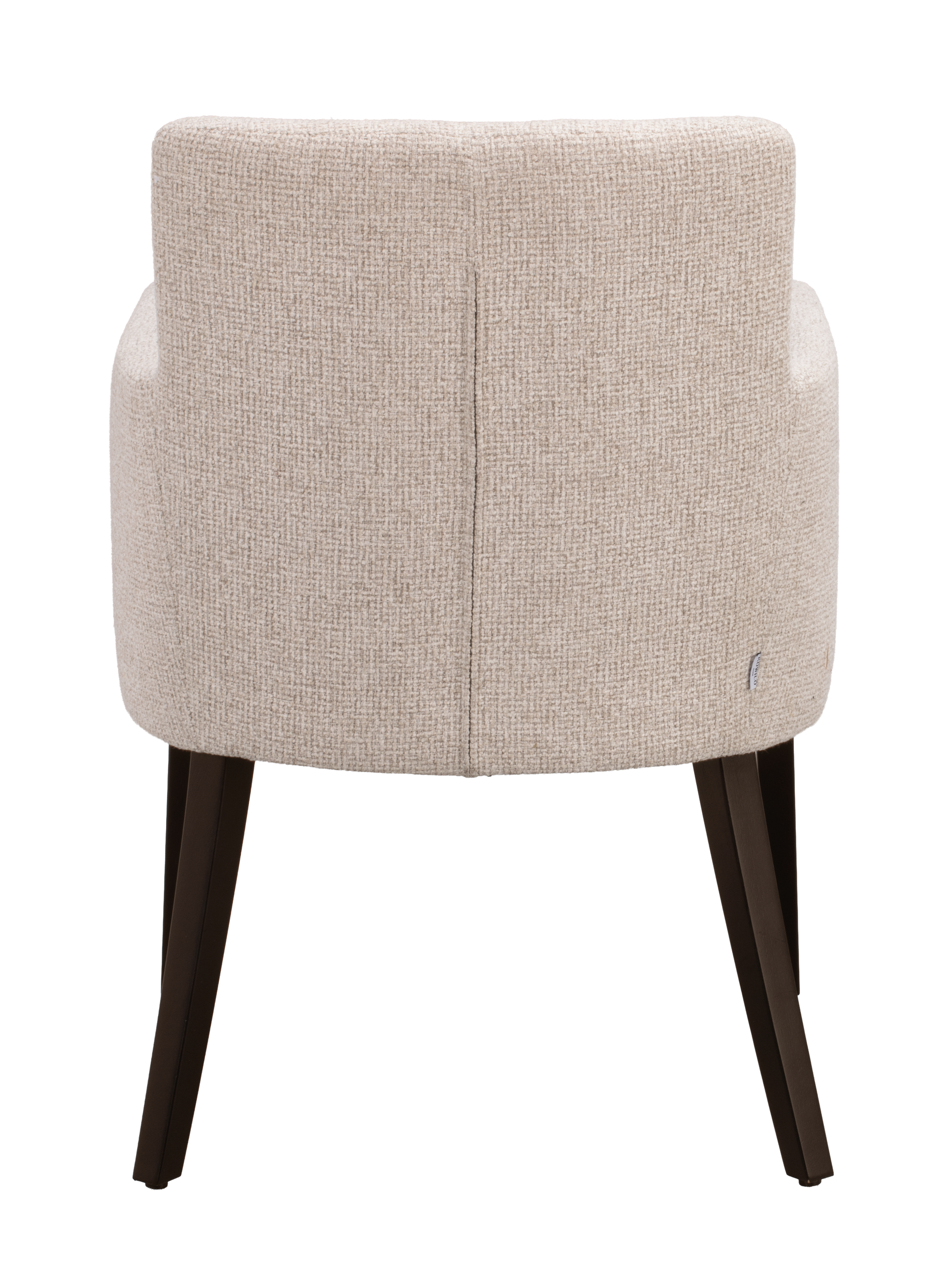 Polsterstuhl Hudson hellbeige, Eiche braun