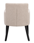 Polsterstuhl Hudson hellbeige, Eiche schwarz