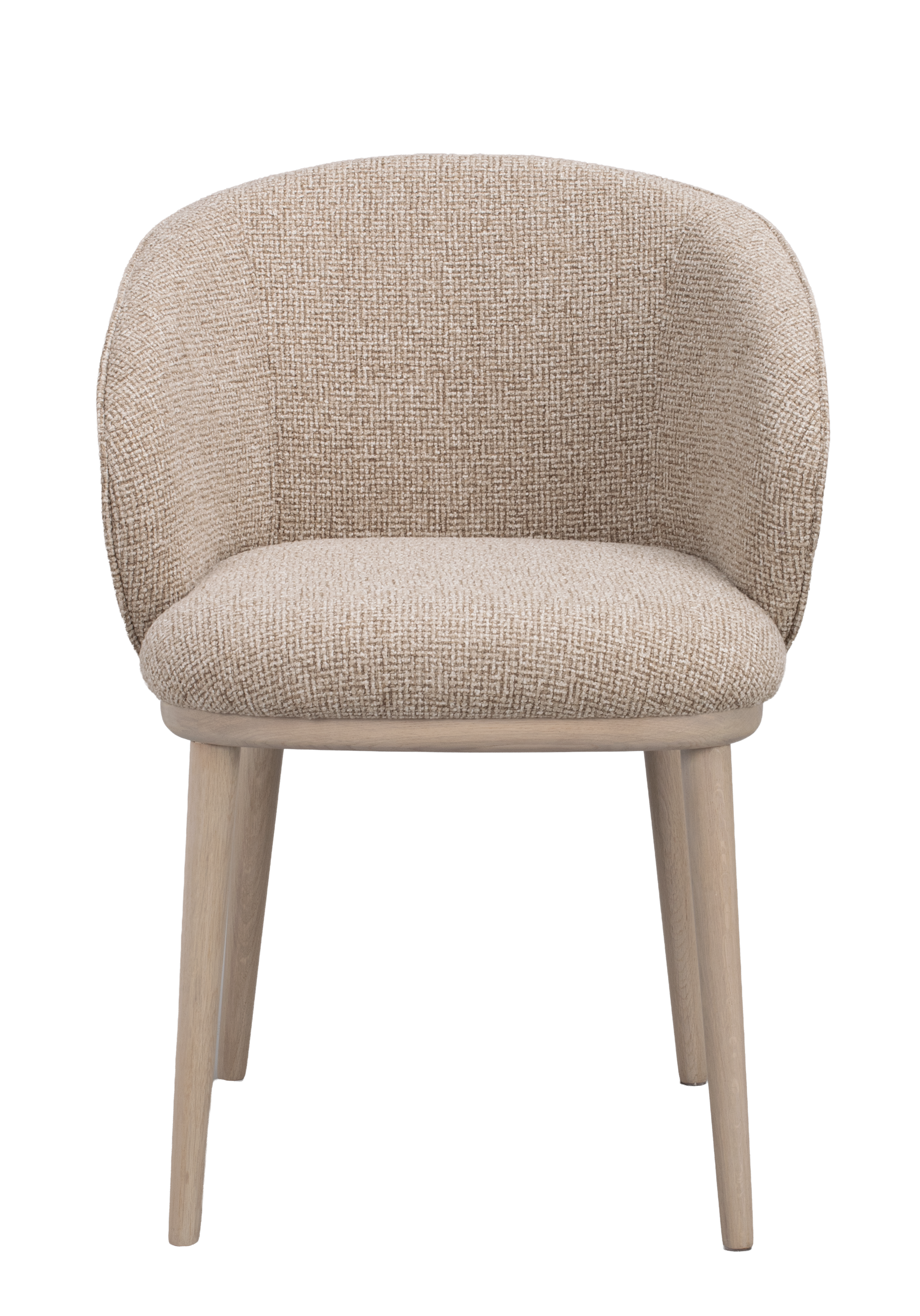 Polsterstuhl June beige, Eiche hell