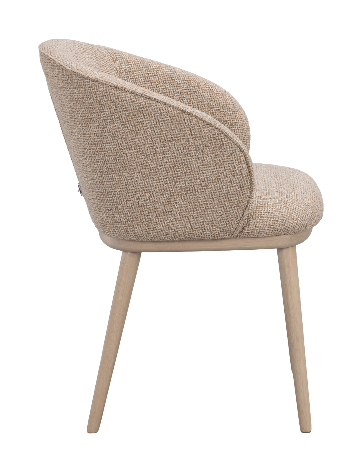 Polsterstuhl June beige, Eiche hell