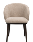 Polsterstuhl June beige, Eiche braun