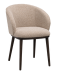 Polsterstuhl June beige, Eiche braun