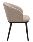Polsterstuhl June beige, Eiche braun