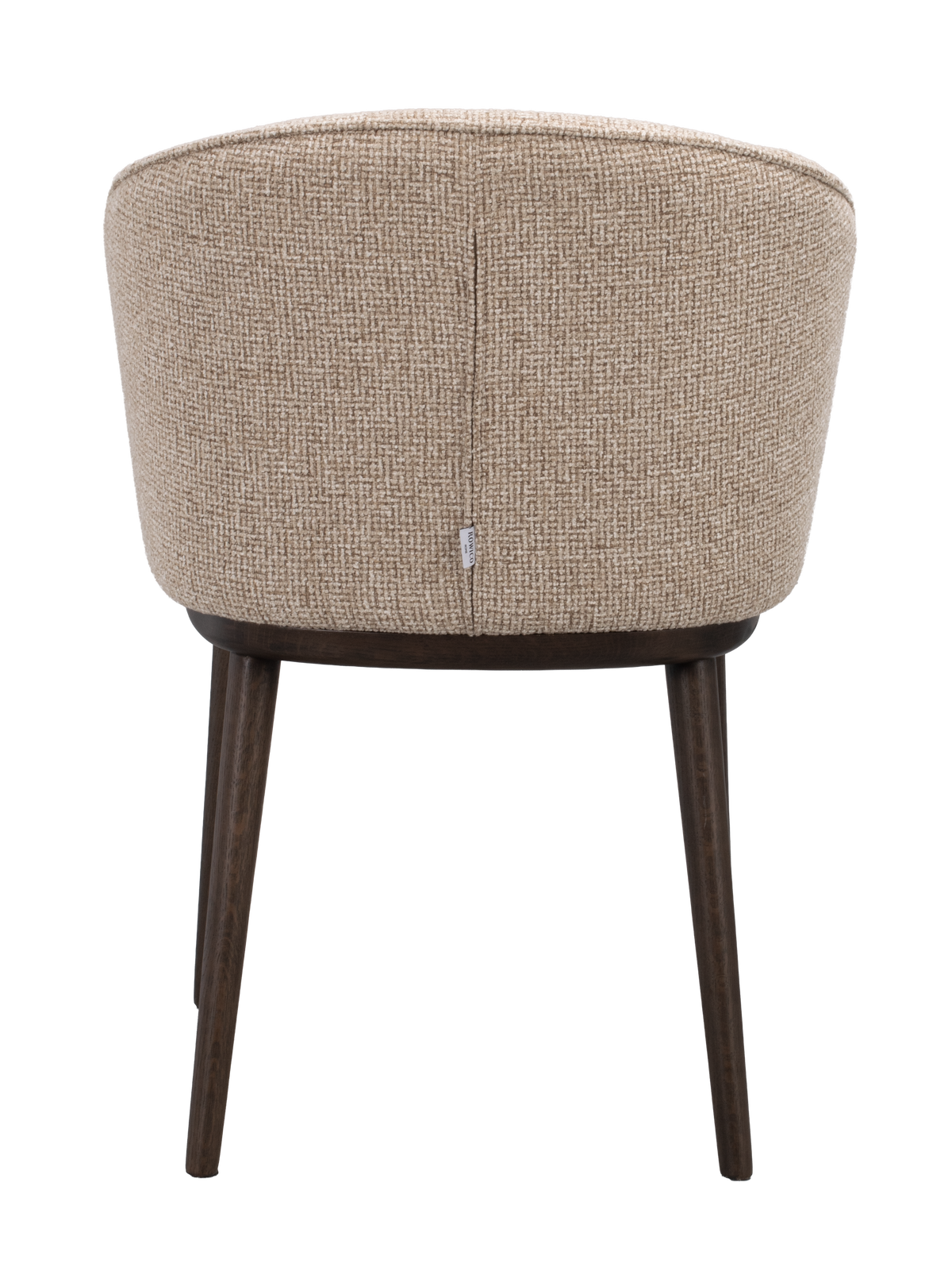 Polsterstuhl June beige, Eiche braun