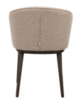 Polsterstuhl June beige, Eiche braun
