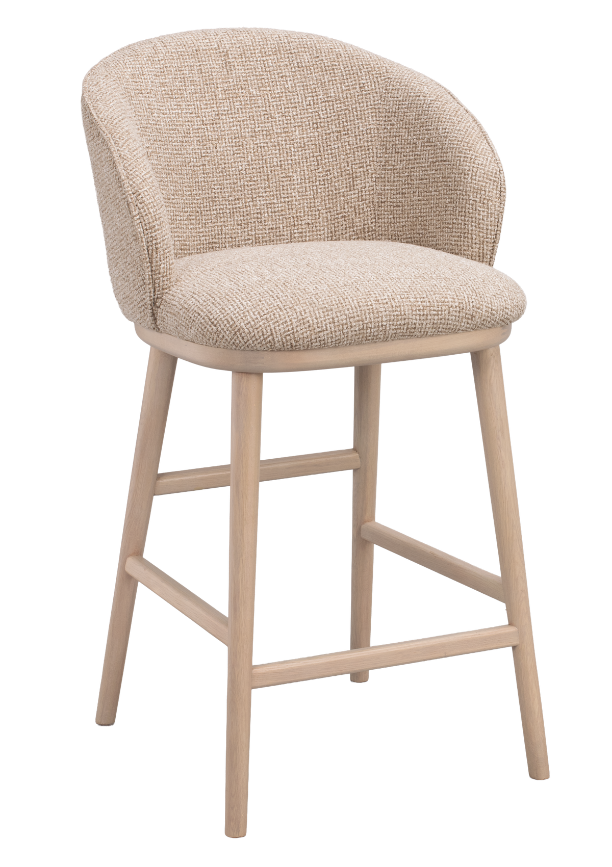Barstuhl June beige, Eiche hell