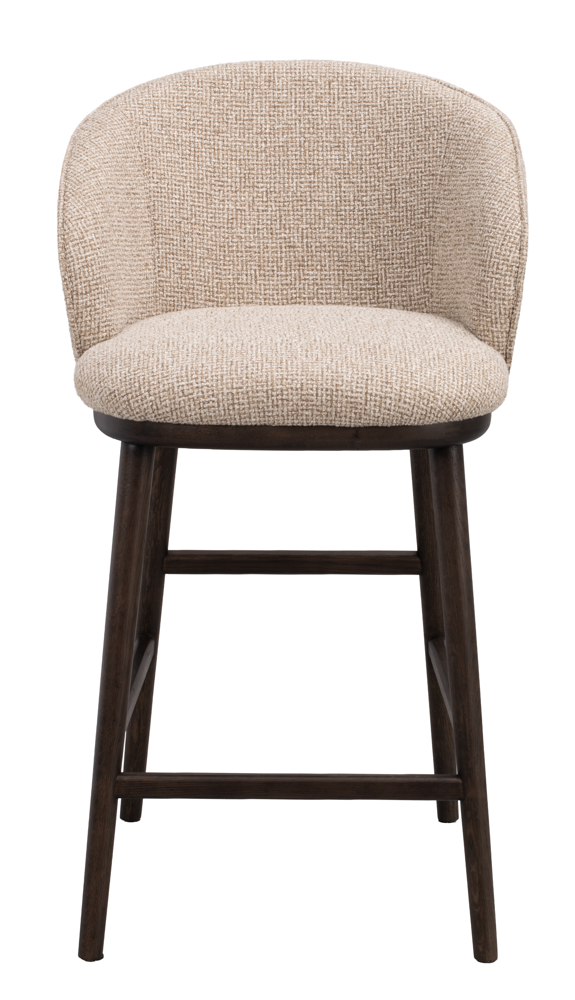 Barstuhl June beige, Eiche braun