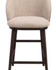 Barstuhl June beige, Eiche braun
