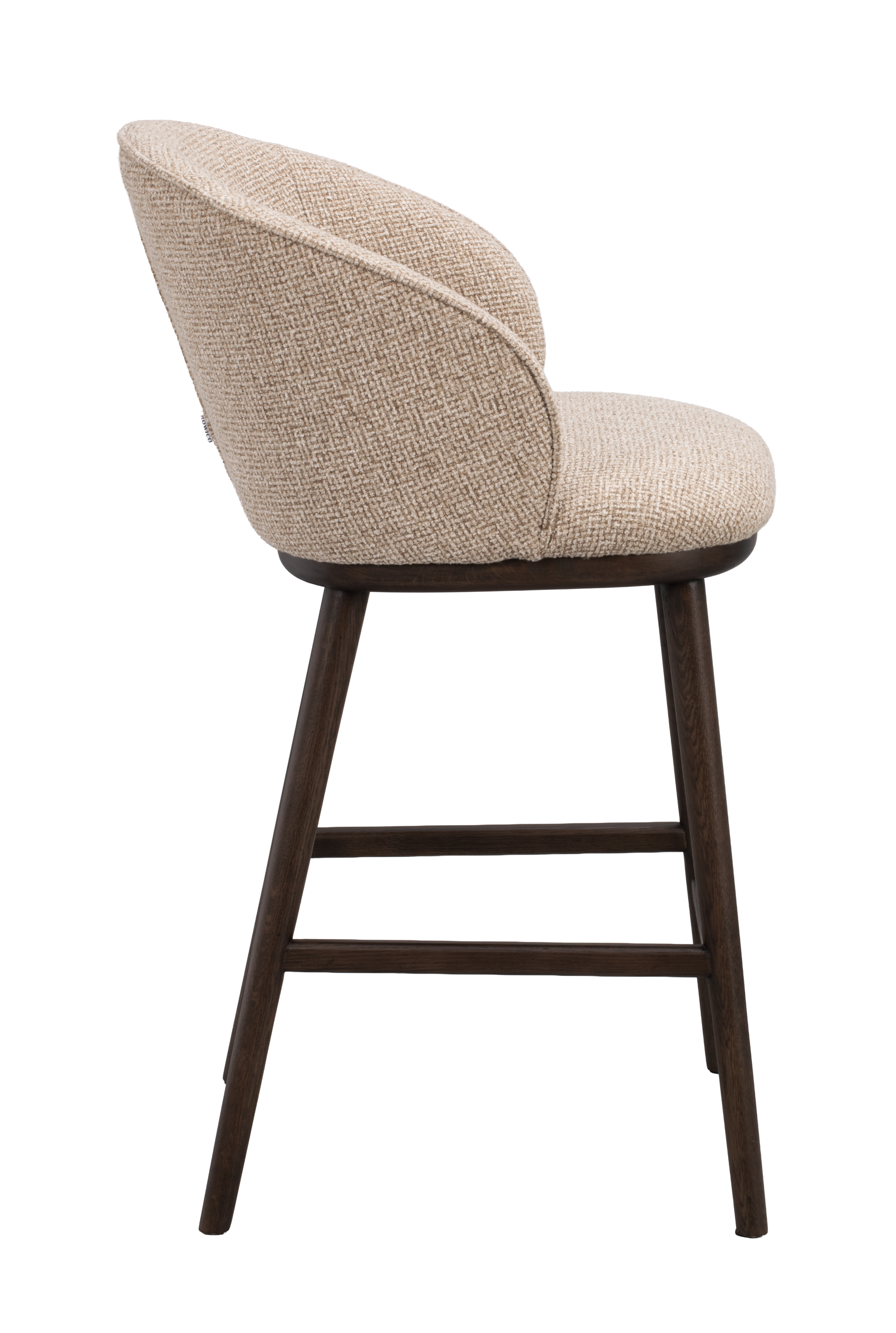 Barstuhl June beige, Eiche braun